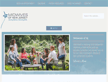 Tablet Screenshot of midwivesofnj.com